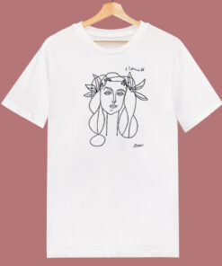 Francoise Gilot Sketch 80s T Shirt Style Francoise Gilot Sketch 80s T Shirt Style