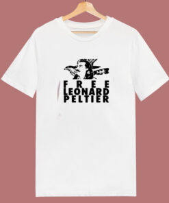 Free Leonard Peltier 80s T Shirt Free Leonard Peltier 80s T Shirt
