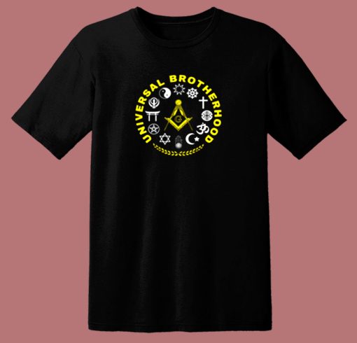 Freemason Universal Brotherhood 80s T Shirt