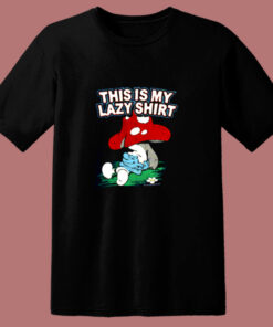 Freeze The Smurfs This Is My Lazy Shirt 80s T Shirt