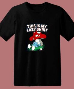 Freeze The Smurfs This Is My Lazy Shirt 80s T Shirt