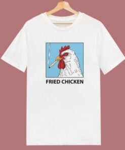 Fried Chicken Smoking Chicken T Shirt Style