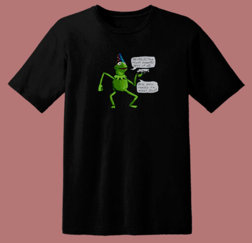 Frog And Gun Yer A Wizard Kermit 80s T Shirt