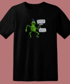 Frog And Gun Yer A Wizard Kermit 80s T Shirt