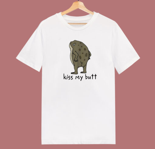 Frog Kiss My Butt Funny T Shirt Style