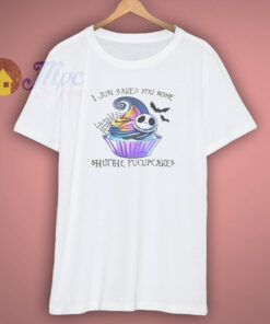 Fu Cupcakes Halloween Funny White T Shirt