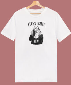 Fuck I Give Nun 80s T Shirt Style