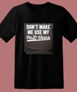 Funny Academic Doctorate Phd 80s T Shirt