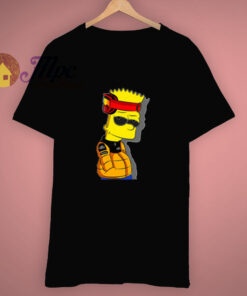 Funny Cool Naruto X Bart Simpson T Shirt