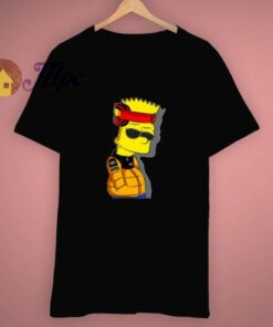 Funny Cool Naruto X Bart Simpson T Shirt