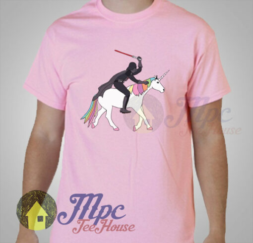 Funny Darth Vader Star Wars & Unicorn T Shirt