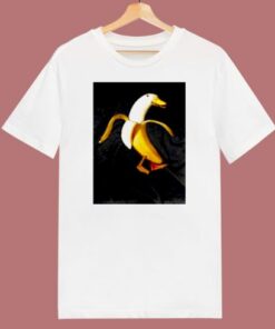 Funny Design Banana Duck 80s T Shirt