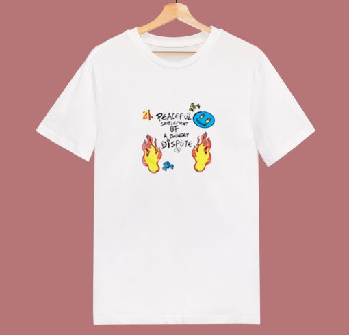 Funny Doodle Peaceful 80s T Shirt