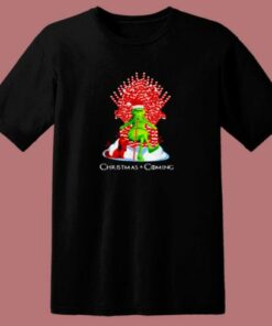 Funny Grinch Christmas Is Coming 80s T Shirt