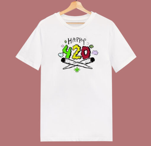 Funny Happy 420 80s T Shirt Style