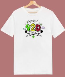 Funny Happy 420 80s T Shirt Style