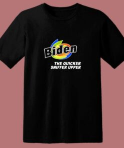 Funny Hidin Biden Hair Sniffer Anti Joe Biden Pro Trump 80s T Shirt