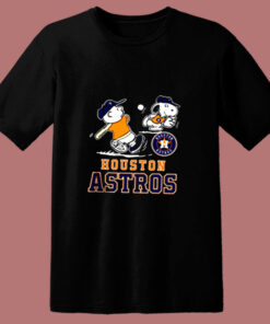 Funny Houston Charlie And Snoopy Baseball 80s T Shirt