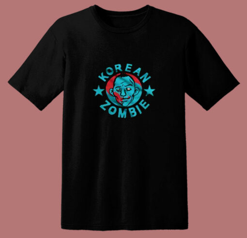 Funny Korean Zombie Halloween 80s T Shirt