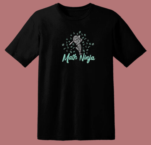 Funny Math Ninja 80s T Shirt