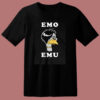 Funny Metal Goth Emu Bird 80s T Shirt