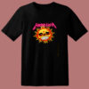 Funny Metallica Sun Skull 80s T Shirt