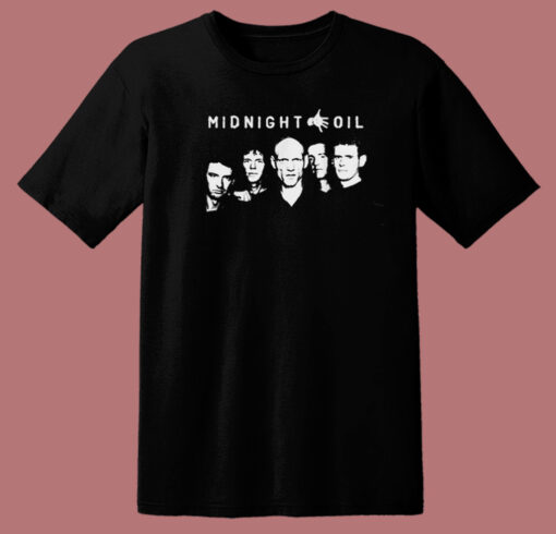 Funny Midnight Oil Rock Band 80s T Shirt Style