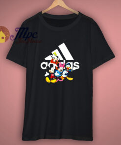 Funny Mouse And Friends With Adidas T-Shirt