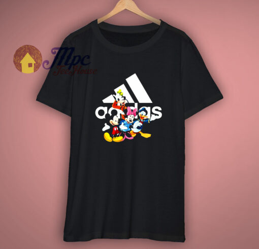 Funny Mouse And Friends With Adidas T-Shirt