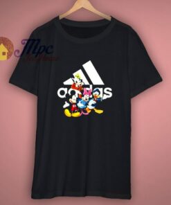 Funny Mouse And Friends With Adidas T-Shirt
