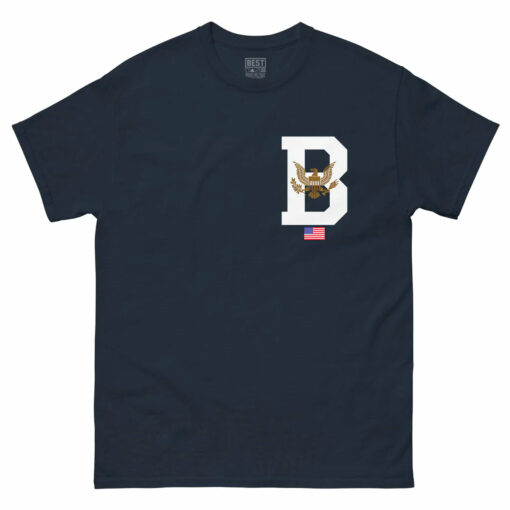 LETTERMAN B HOME OF THE BEST NAVY Men’s classic tee