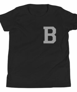 Silver Letterman B Youth Short Sleeve T-Shirt