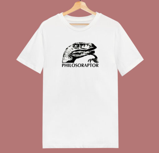 Funny Philosoraptor Meme 80s T Shirt