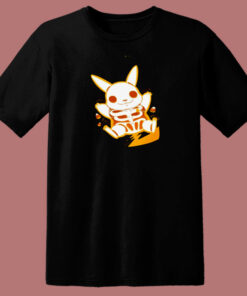 Funny Pokemon Pikachu Skeleton 80s T Shirt Funny Pokemon Pikachu Skeleton 80s T Shirt