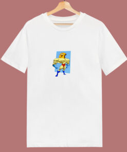 Funny Ren And Stimpy Powdered Toast Man 80s T Shirt