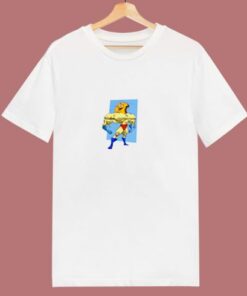 Funny Ren And Stimpy Powdered Toast Man 80s T Shirt