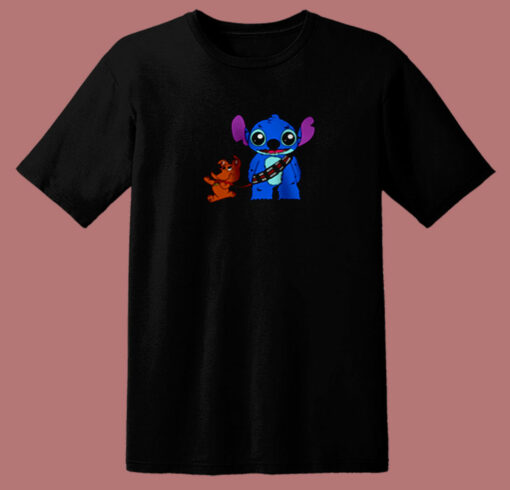 Funny Scooby Doo And Stitch Friend 80s T Shirt