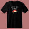 Funny Shirt Save The Trees Eat Meat Funny Meat Eater 80s T Shirt
