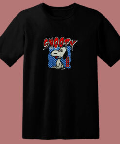 Funny Snoopy Peanut Kanji Japan 80s T Shirt 1