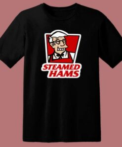 Funny Steamed Hams Kfc Simpson 80s T Shirt