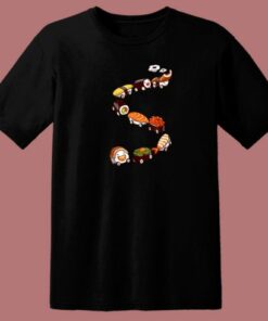 Funny Sushi Train Japanese 80s T Shirt Style 1 Funny Sushi Train Japanese 80s T Shirt Style 2