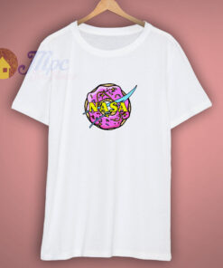 Funny The Simpsons Donut Nasa Logo Shirt