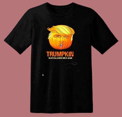 Funny Trump Halloween Trumpkin 80s T Shirt