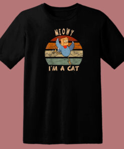 Funny Turkey Disguise Cat 80s T Shirt Style 1