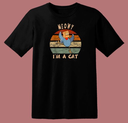 Funny Turkey Disguise Cat 80s T Shirt Style