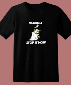 Funny Yoda Seagulls Stop It Now Unisex 80s T Shirt 1