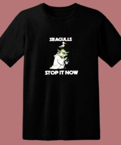 Funny Yoda Seagulls Stop It Now Unisex 80s T Shirt 1 Funny Yoda Seagulls Stop It Now Unisex 80s T Shirt 2
