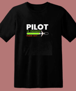 Future Pilot Plane 80s T Shirt 1