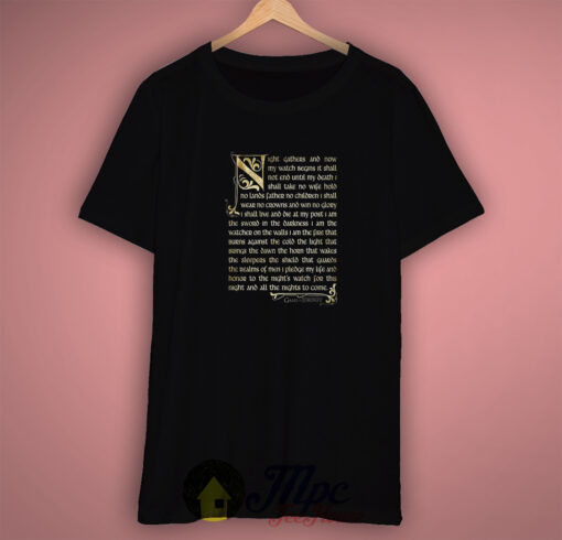 Game of Thrones Night Watch Quote T Shirt Available Size S M L XL XXL
