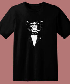 Gangsta Monkey Smoke 80s T Shirt 1
